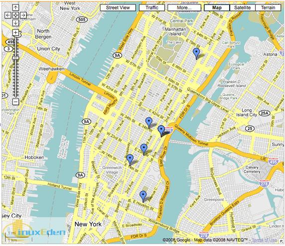 使用 XSLT、KML 和 Google Maps API 在地图