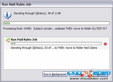 Run Mail Rules Job 