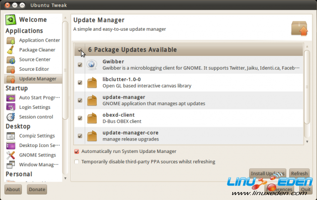 Ubuntu Tweak 0.5.4.1修正版发布 