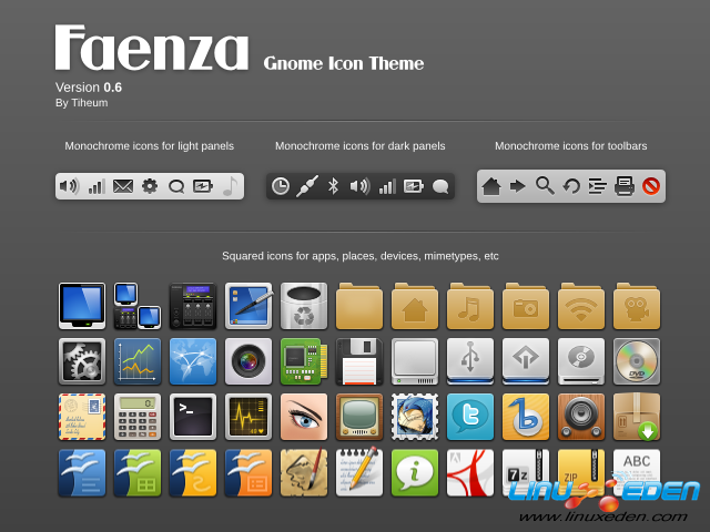 Linux Mint 10 ʹ Faenza ͼ꼯