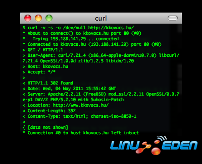 Curl screenshot