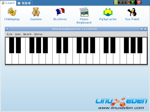 “Piano Keyboard”为钢琴键盘练习