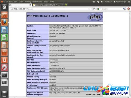 Ubuntu 11.0下搭建Web服务器