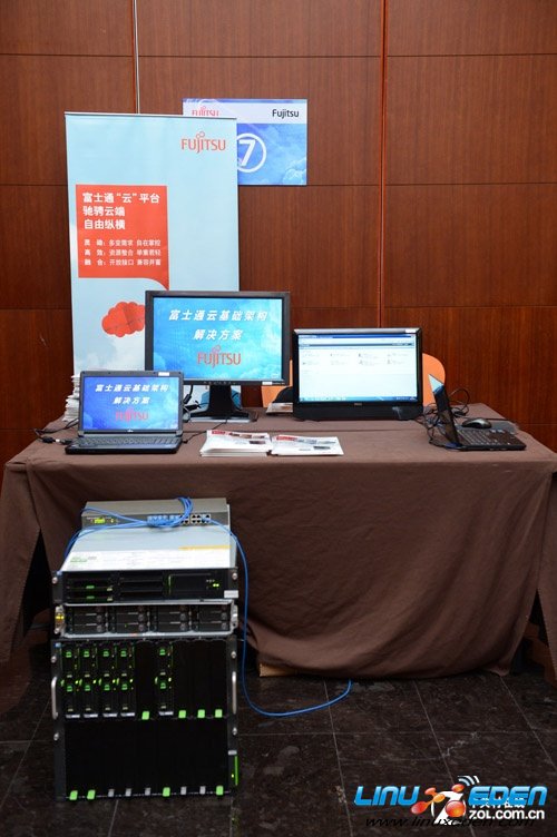 ��ʿͨչʾ�ƻ����ܹ����������ͼ��ΪPRIMERGY BX900��RX300 S6��