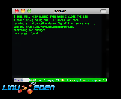 gnu screen screenshot