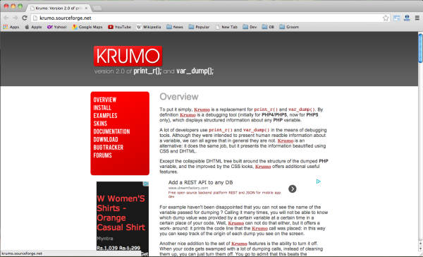 Best PHP Debugging Tool - krumo