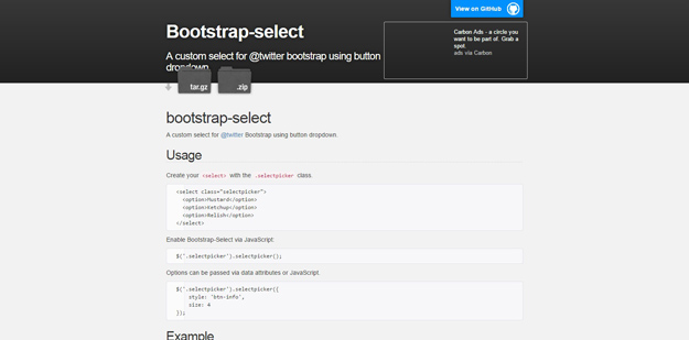 bootstrap select