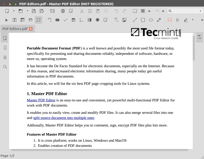 用于 Linux 系统的 6 款最佳 PDF 页面裁剪工具