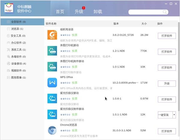 国产64位系统麒麟V7.0截图：龙芯笔记本完美运行
