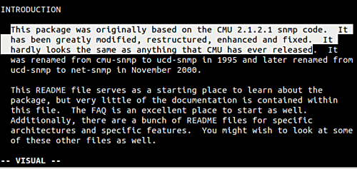 在 Vim 中进行文本选择操作和使用标志