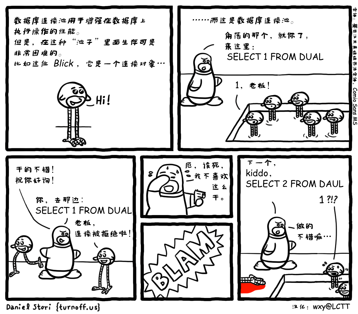 漫画:数据库链接池中的生生死死