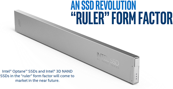 英特尔将推“直尺形”服务器SSD：采用全新EDSFF接口