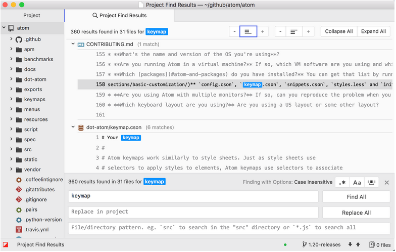 GitHub Atom 1.20.0 和 1.21.0-beta0 发布,Bug 修复