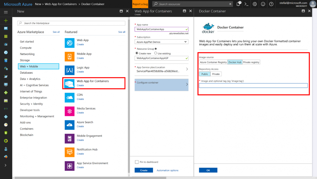 微软发布Linux上运行的Azure App Service并支持基于容器的Web App