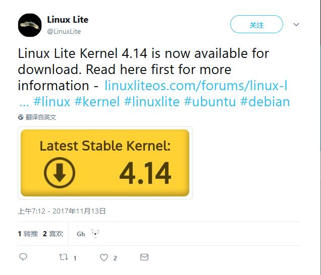 最早尝鲜，Linux Lite 宣布现基于 Linux Kernel 4.14 内核