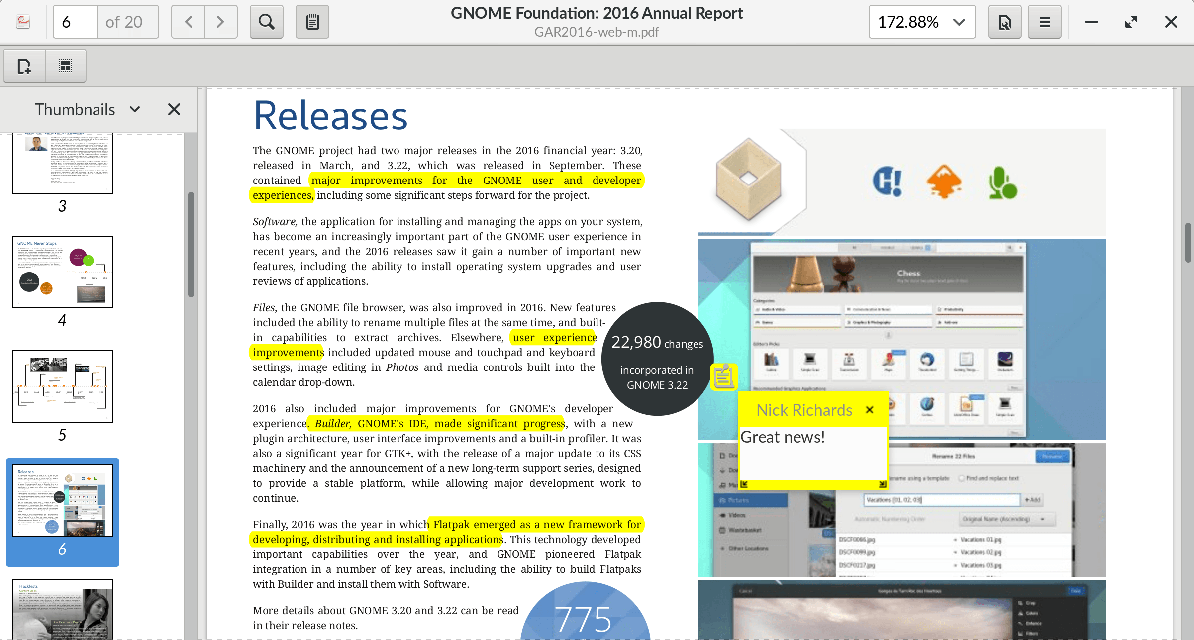 Evince 3.28.2 和 3.30.0 Beta2 发布，多格式文档浏览器