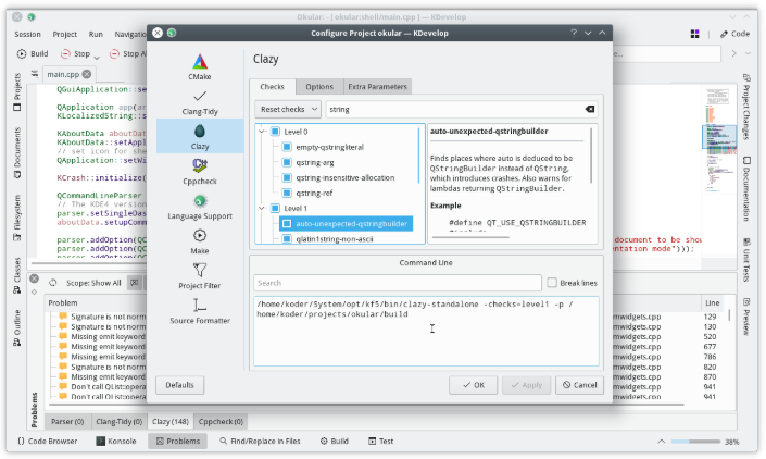 KDevelop 5.3 发布，新增 Clazy 分析器插件