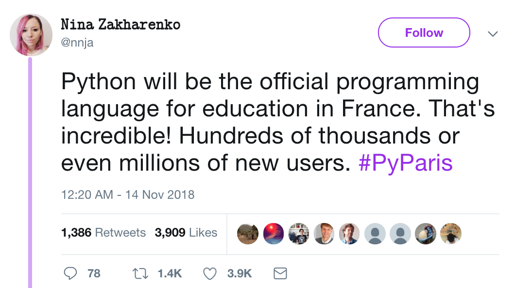 Python 或将成为法国高中的官方编程教学语言