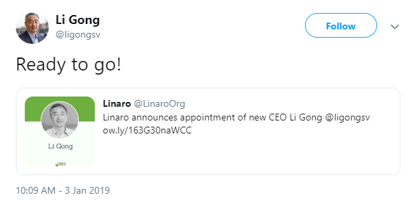 Linux 内核主要贡献者 Linaro「喜提」新任 CEO！