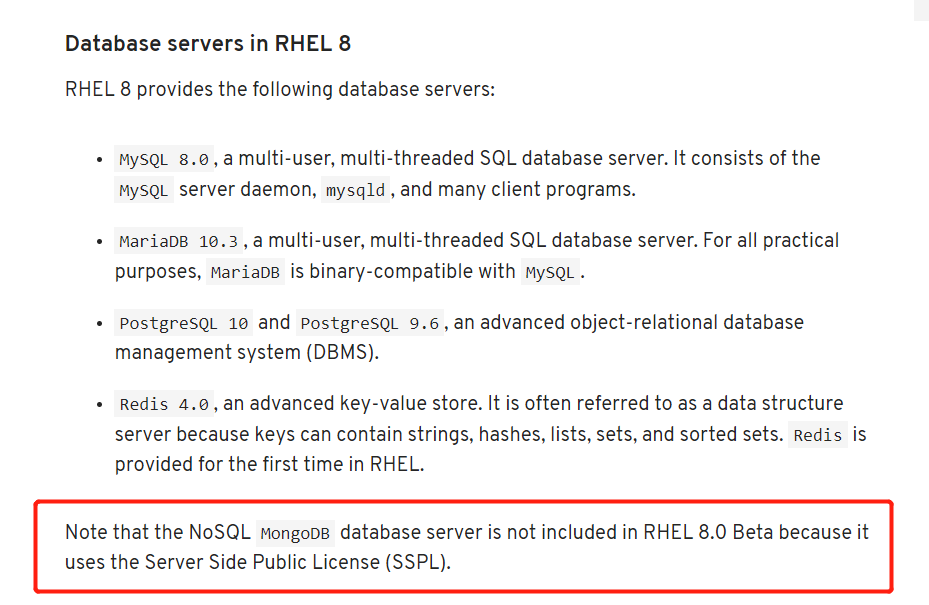 RHEL 8 删除 MongoDB
