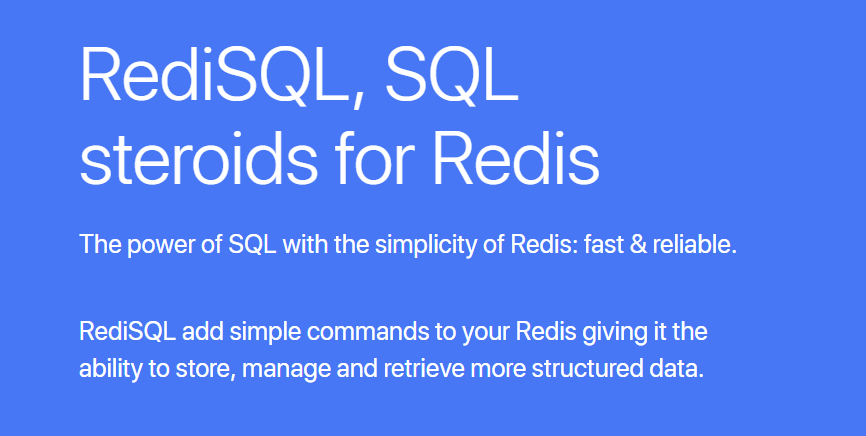 RediSQL 0.8.0 发布，将查询结果写入流中