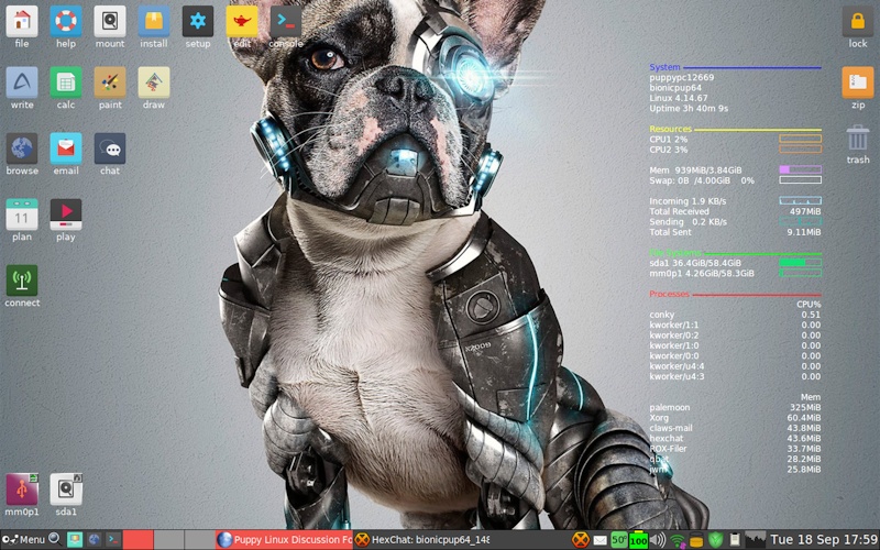 Puppy Linux 8.0 发布，代号 BionicPup
