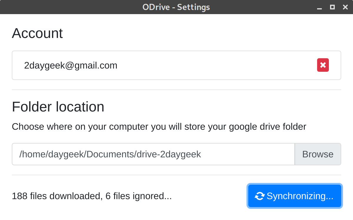 ODrive：Linux 中的 Google 云端硬盘图形客户端