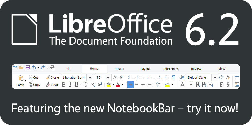 LibreOffice 6.2.2 发布，功能强大的开源办公套件