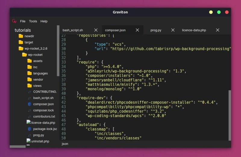 Graviton：极简的开源代码编辑器