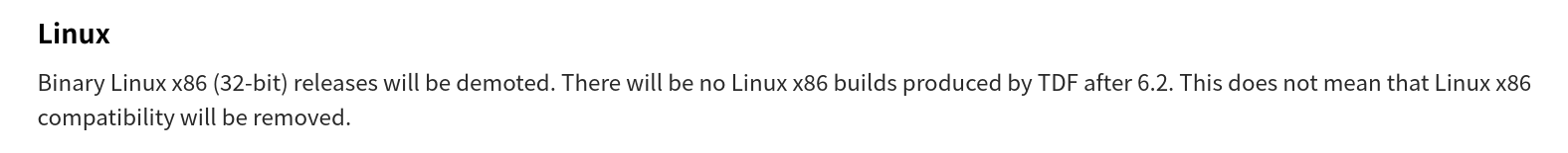 LibreOffice 6.3 不再支持 32 位 Linux 发行版