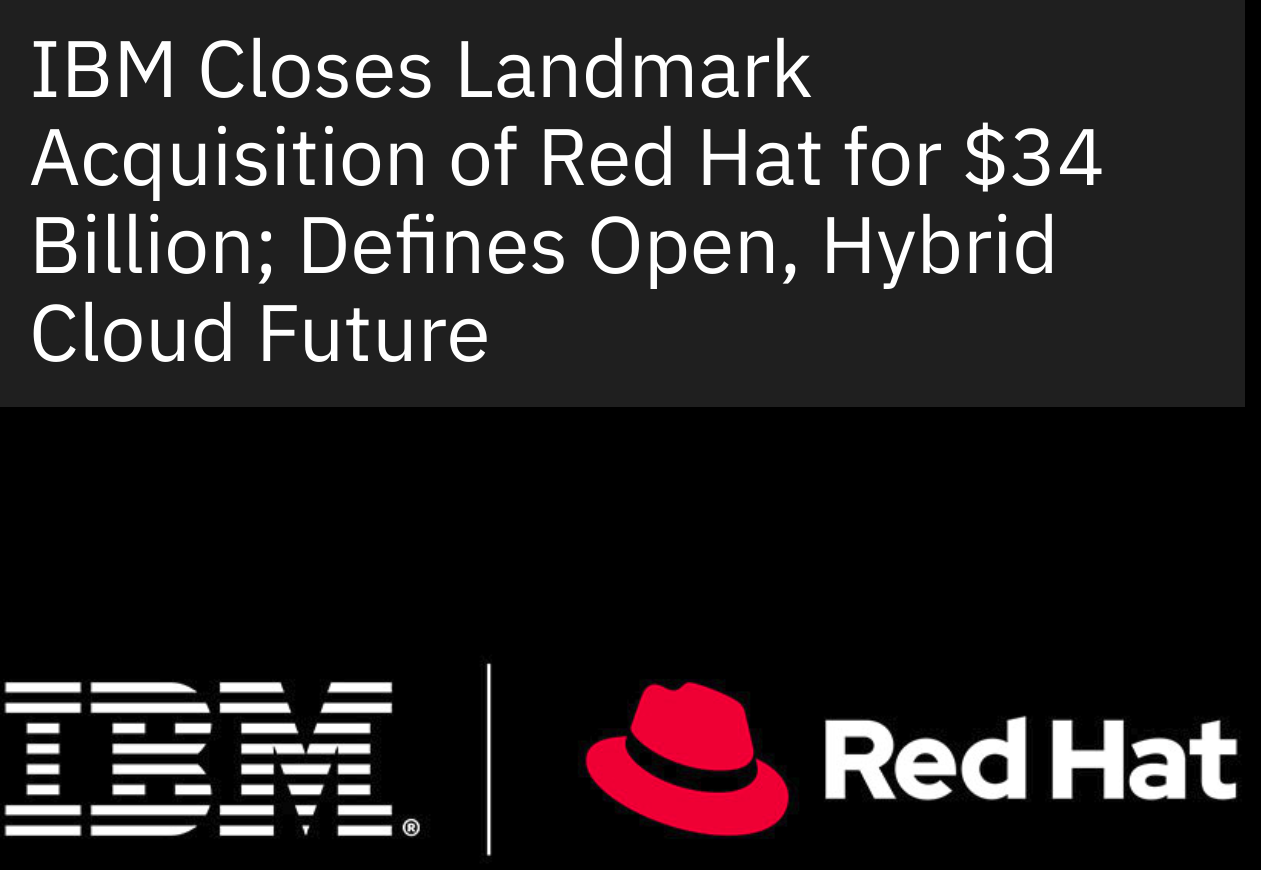 IBM 完成对 Red Hat 的收购