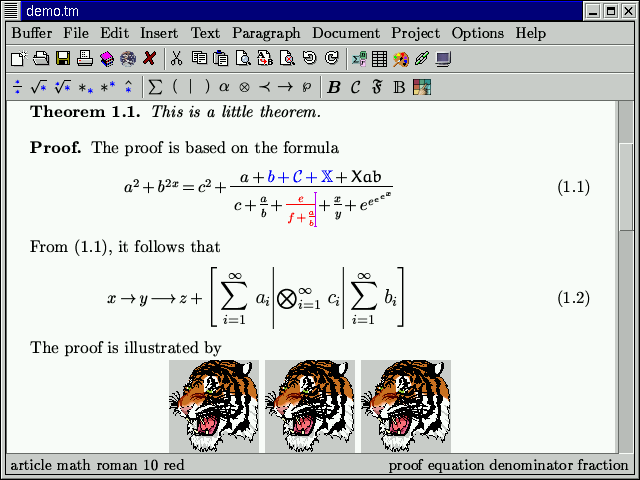 GNU TeXmacs 1.99.10 发布，添加实验图插件