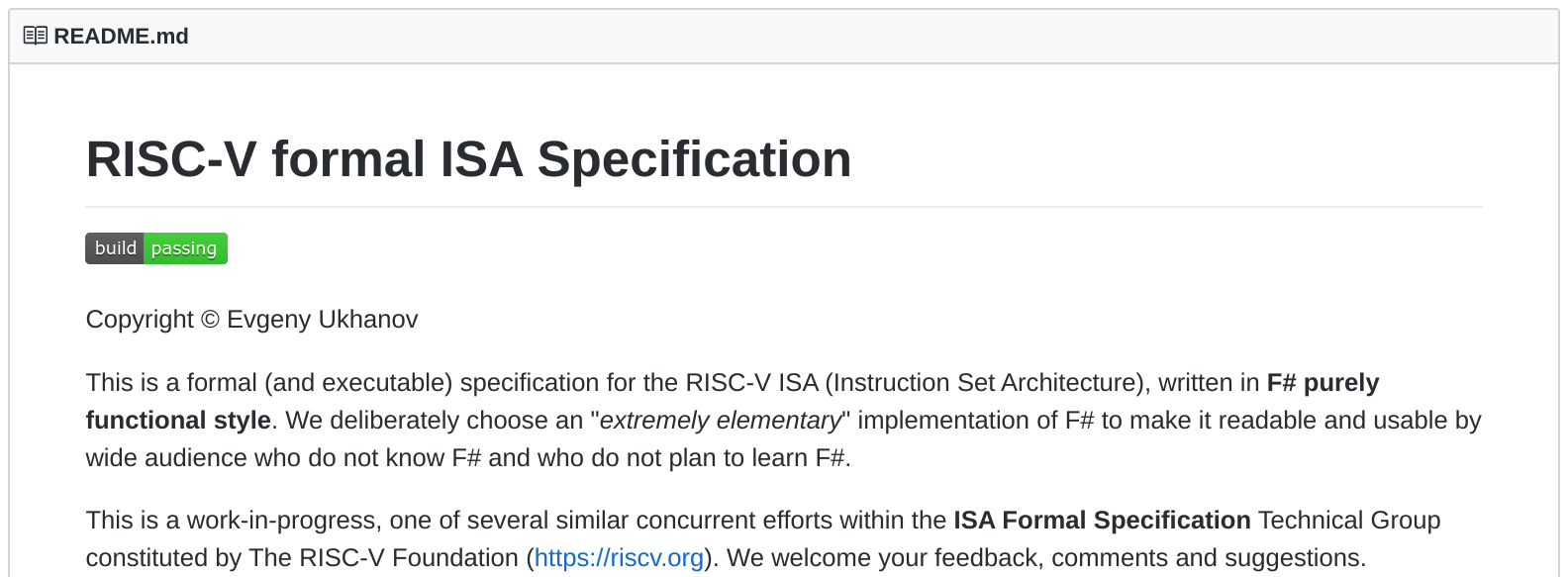 RISC-V 指令集架构规范的 F# 实现开源