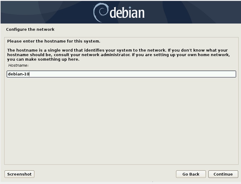 设置主机名-Debian10