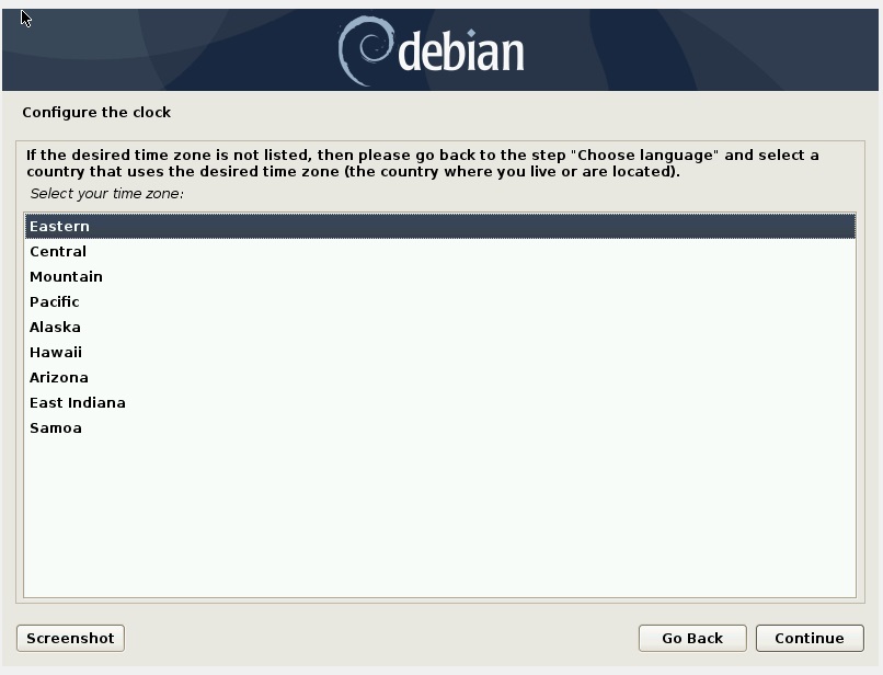 设置时区-Debian10
