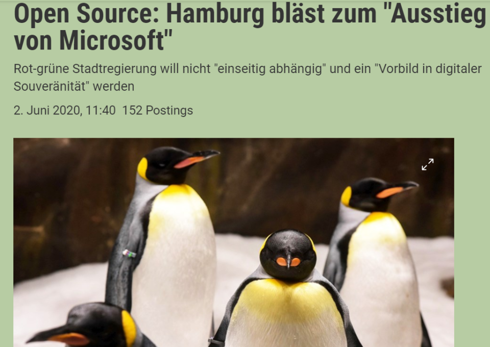 慕尼黑之后,又一德国城市计划用开源软件代替微软