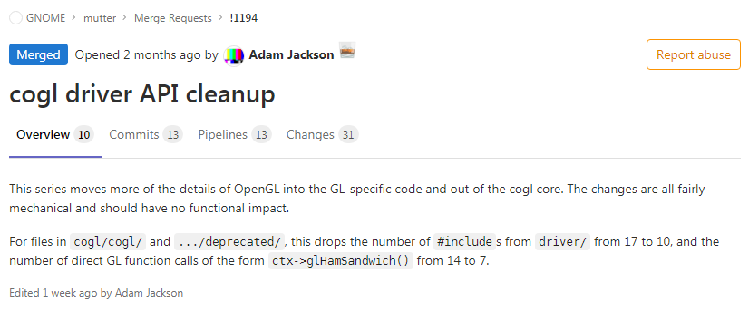 GNOME Mutter 的代码清理工作将促进支持 Vulkan
