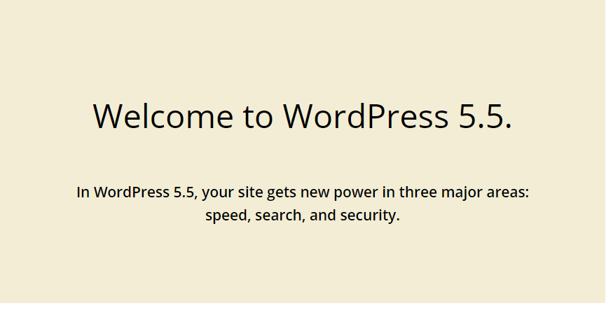 WordPress 5.5 “Eckstine”发布