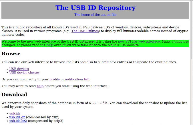 利用这个 USB ID 仓库识别更多 Linux 上的设备
