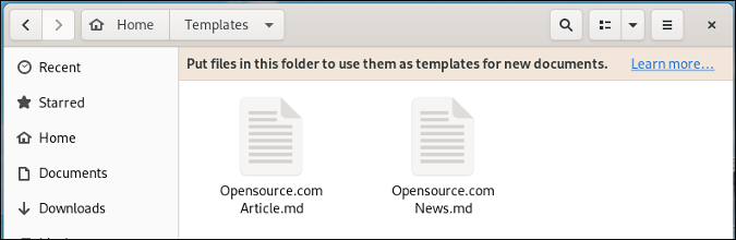 在 GNOME 中创建文档模板