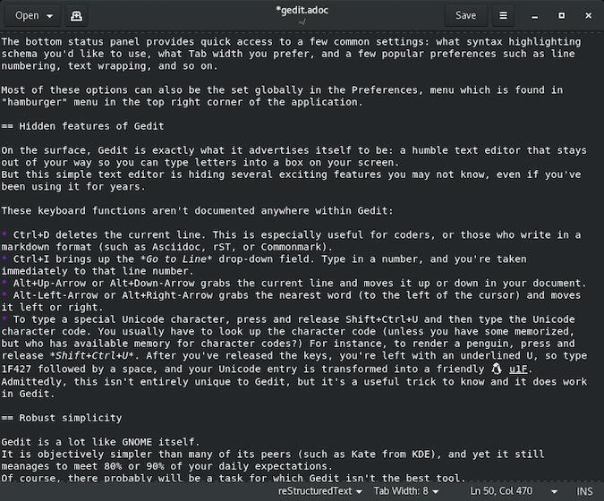 使用 gedit 文本编辑器优化你的 GNOME 体验