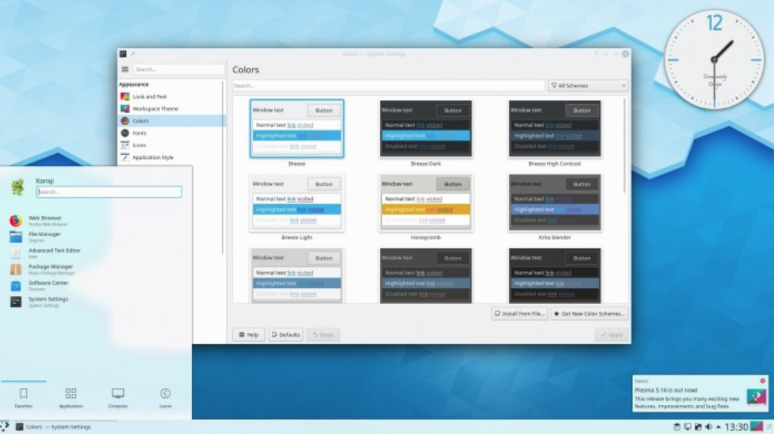 KDE Plasma 5.16.3 发布，带来 30 多处优化