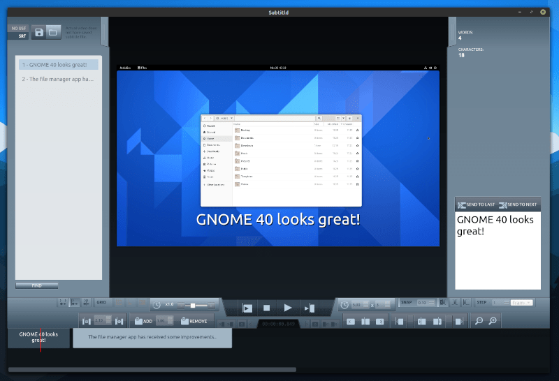 Subtitld: 一个跨平台的开源字幕编辑器