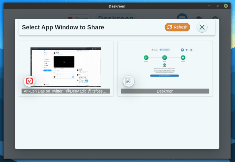 用 Deskreen 将你的 Linux 屏幕镜像或串流到任何设备上