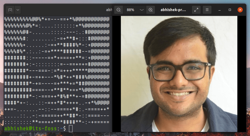 在 Linux 终端将图像转换成 ASCII 艺术