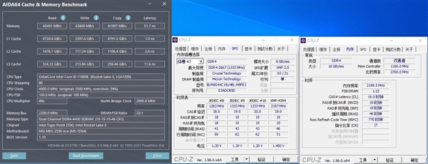 DDR5性能首曝：6400MHz读取带宽破90GB/s、延迟超高