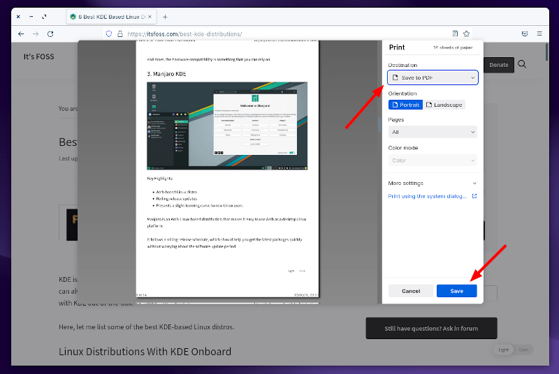 如何在 Linux 下将网页转换为 PDF 文件