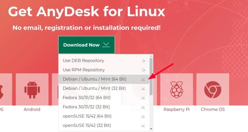 在 Ubuntu Linux 上安装 AnyDesk