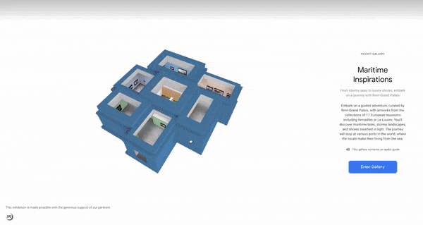 Web云游:谷歌宣布向浏览器开放3D艺术画廊展览体验