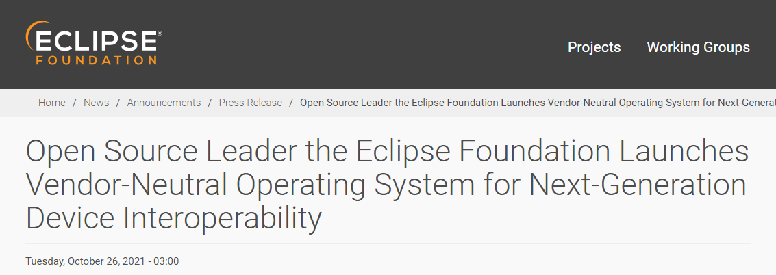 Eclipse 基金会推出基于开源鸿蒙 OpenHarmony 的操作系统 Oniro
